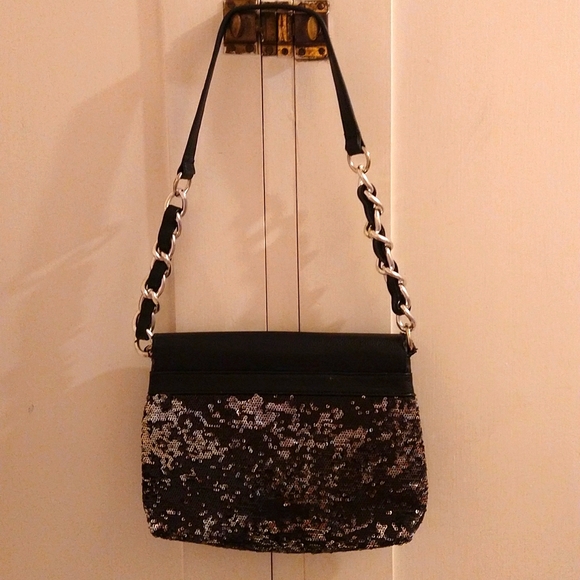 Chenson black and silver sequined mini bag - Picture 7 of 11